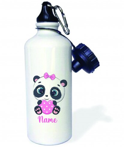 Personalised Cute Panda Aluminum Water Bottle